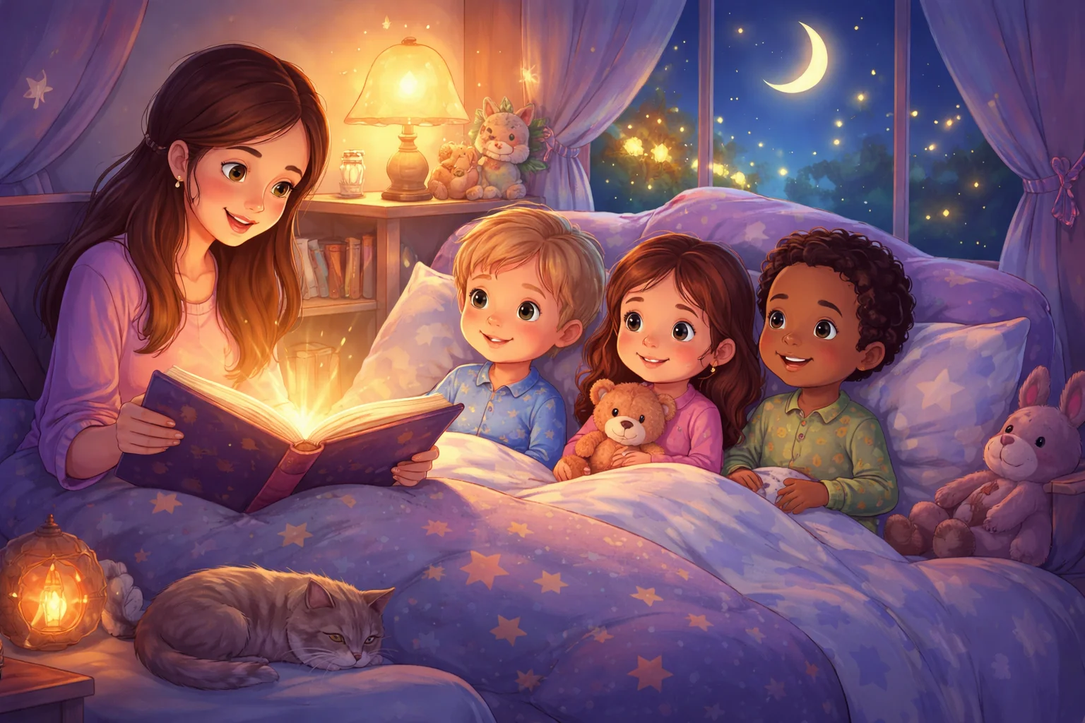 Histórias Infantis para Dormir Tranquilas: 7 Contos que Encantam e Acalmam