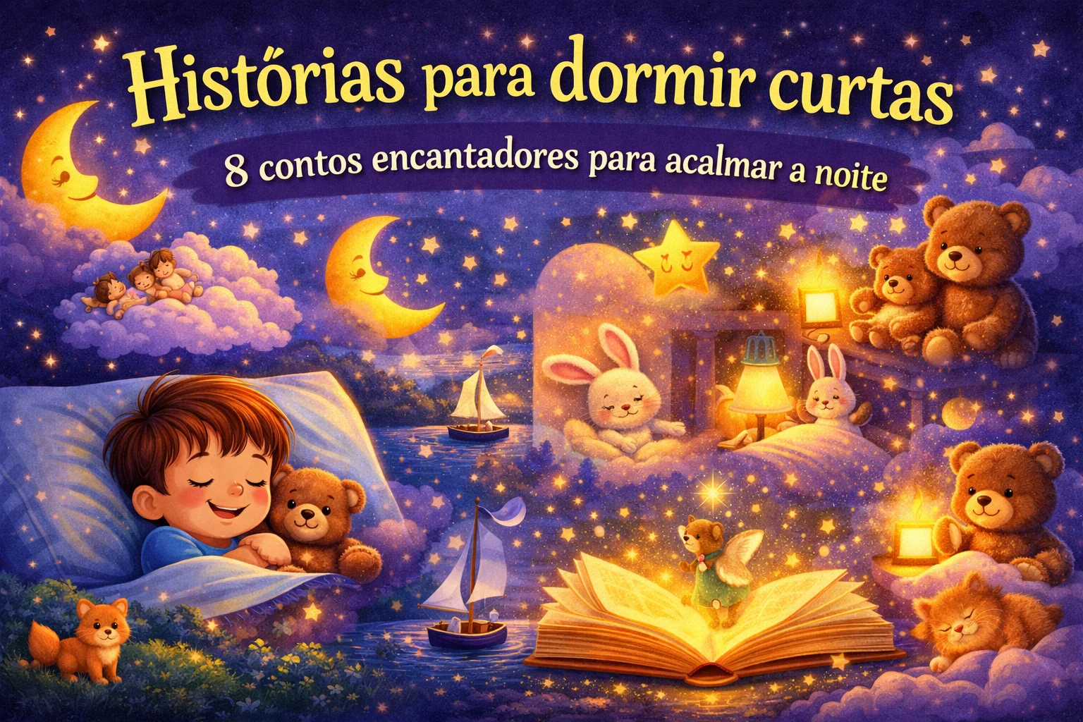 Histórias para dormir curtas: 8 contos encantadores para acalmar a noite