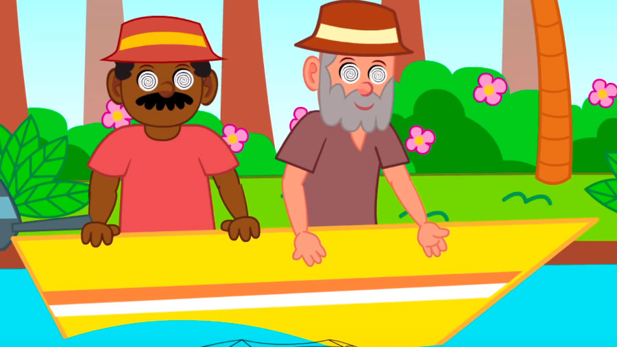 Pescadores hipnotizados pela Iara